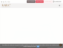 Tablet Screenshot of kara.fr